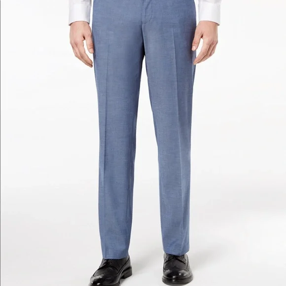 fitted lace wedding dress Alfani Mens Slim fit Dress Pants 36 / 32 Navy Blue Solid Stretch – Bristol  Apparel Co